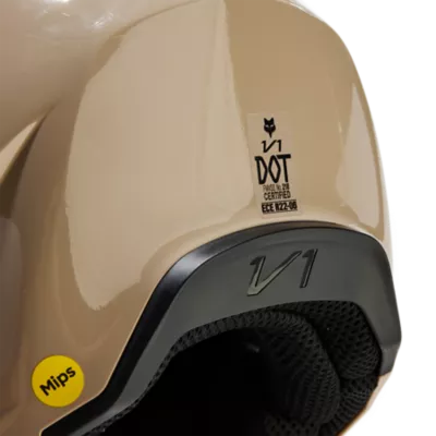  Fox Racing V1 CASCO MOTOCROSS HELMET, TAUPE, XXL : Automotriz