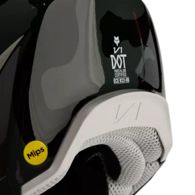 Fox Racing V1 Bnkr Helmet (Black Camo, Large)