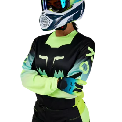 WMNS 180 FLORA JERSEY [BLK/YLW] S | Fox Racing®