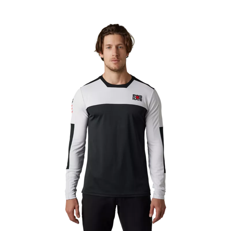 DEFEND LS JERSEY SYNDICATE [WHT/BLK] S