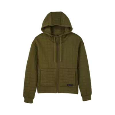 W QUILTED FLEECE ZIP 