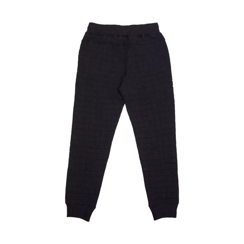 W QUILTED FLEECE JOGGER [BLK] XS