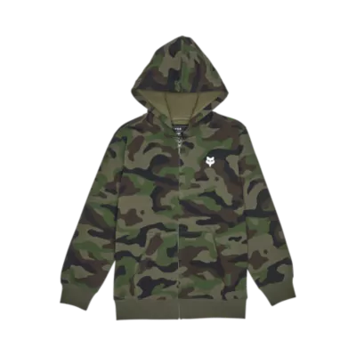 Youth Fox Head Camo Zip Hoodie