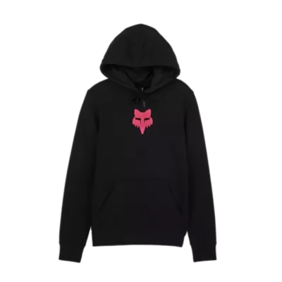 W FOX HEAD FLEECE PO [BLK/PNK] XS