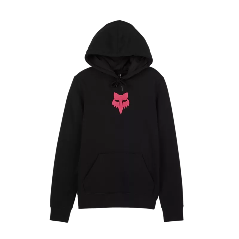 W FOX HEAD FLEECE PO [BLK/PNK] L