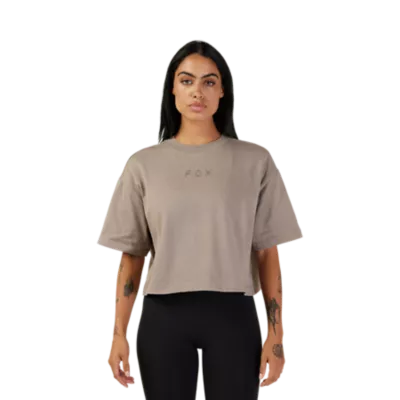 Womens Wordmark Premium Crop Tee