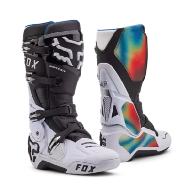 Fox Racing Instinct Boots Scans LE White Mens US 7 12.5 EU 40 47 Dirtbike Boot