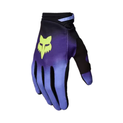 FOX Guantes Moto Niño 180 Toxsyk Negro/Morado