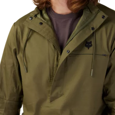 Olive green anorak outlet jacket men's