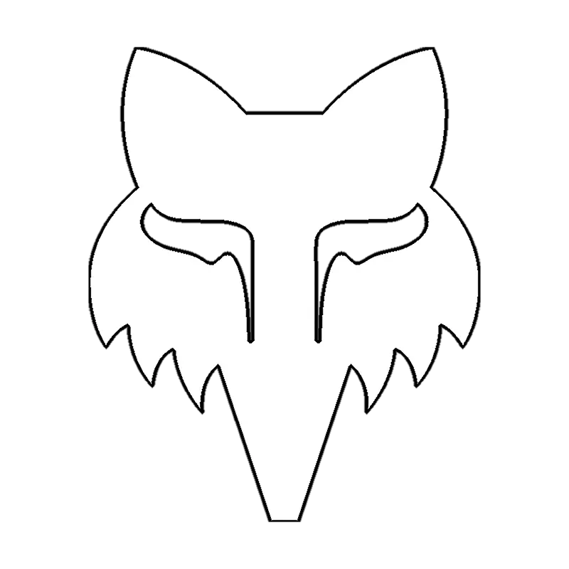 FOX HEAD 2.5" - DIE CUT VINYL 