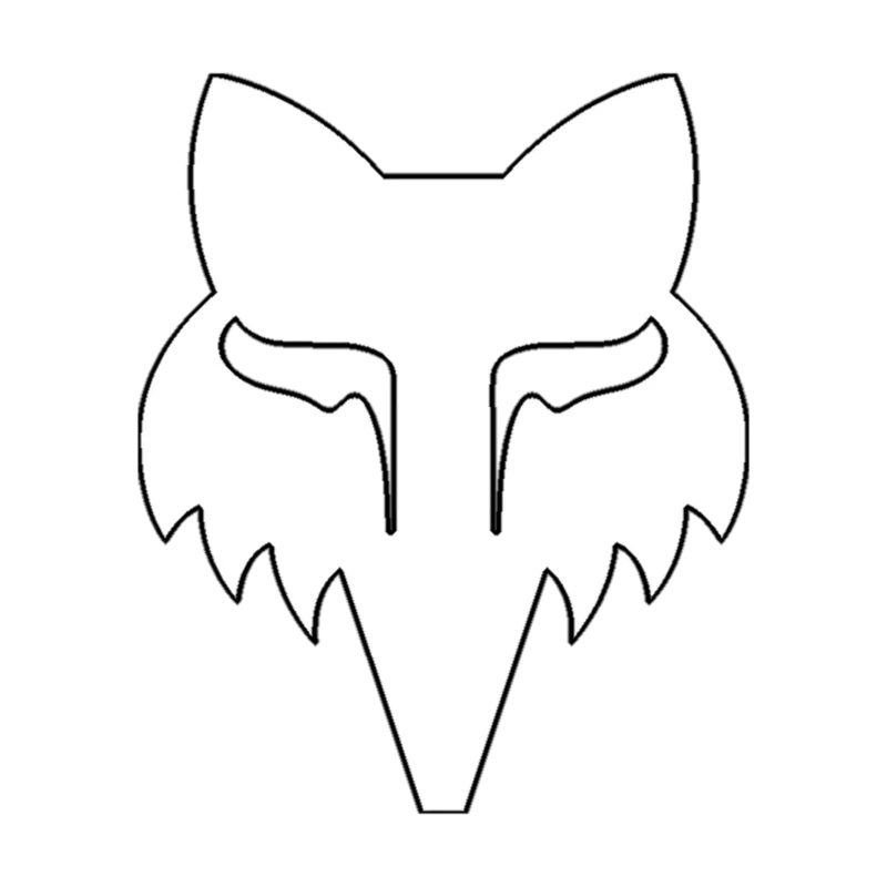 Autocollant Fox Head Die Cut - 6,4 cm