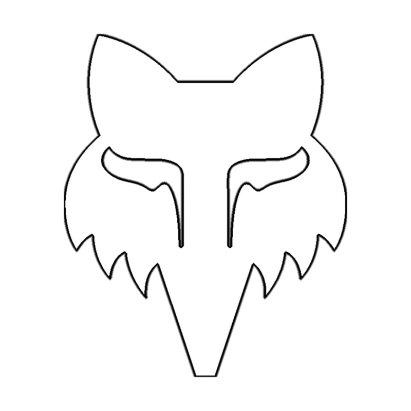 Fox Head 4" Die Cut Sticker 