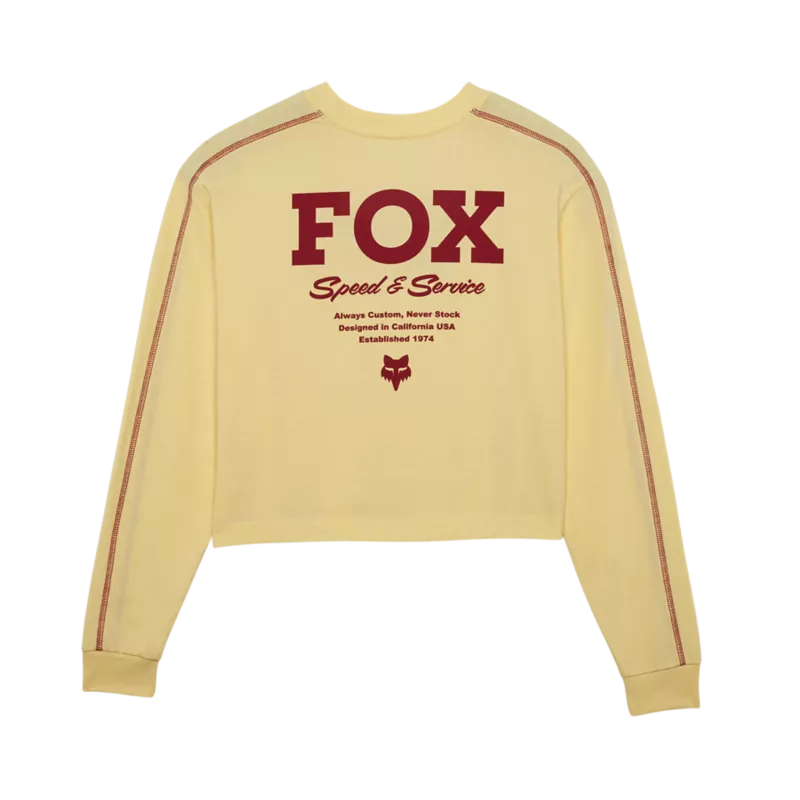 W SPEED & SERVICE LS CROP 