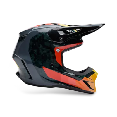 V3 RS GRID HELMET [BLK/ORG] XS