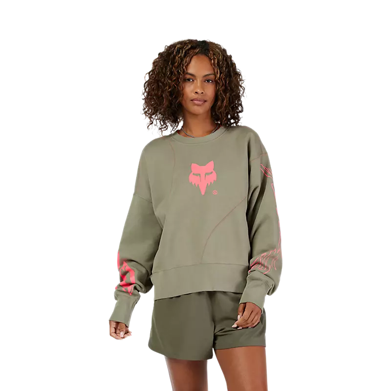 Womens Elevated Oversized Crew Sweatshirt Womens Elevated Oversized Crew Sweatshirt