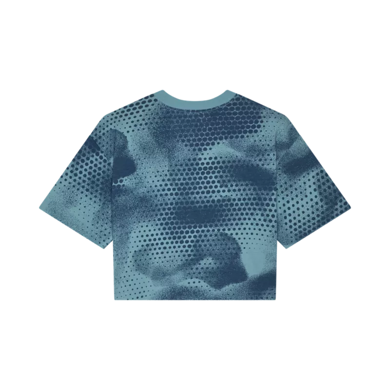 W AOP OVERSIZED CROP TECH TEE 