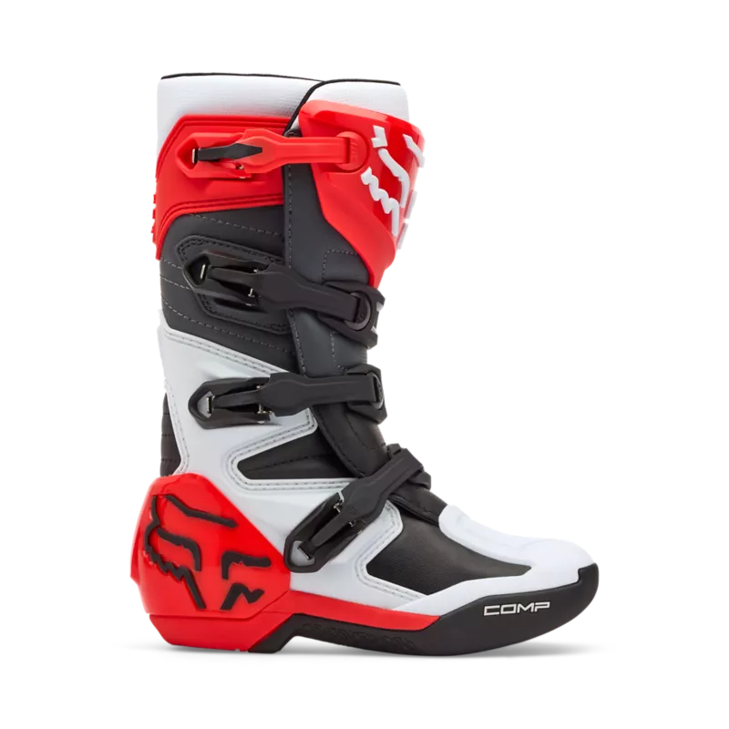 YTH COMP BOOT [WHT/FLO RED] 1