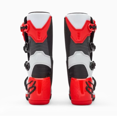 YTH COMP BOOT [WHT/FLO RED] 1