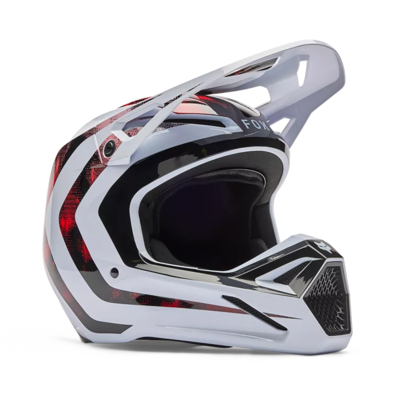 V1 KAIROS HELMET [WHT/FLO RED] XS