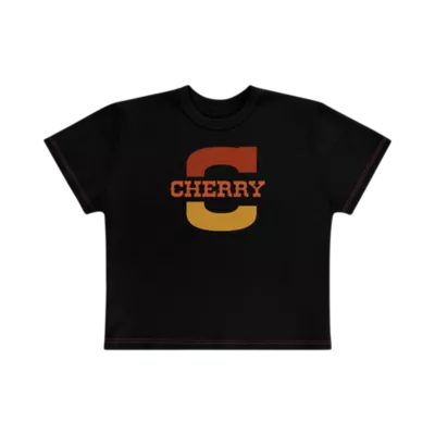 Fox x Cherry Contrast Baby Tee