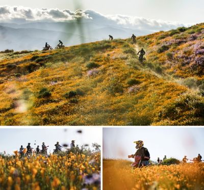Photo of dirt bikers riding in the hills