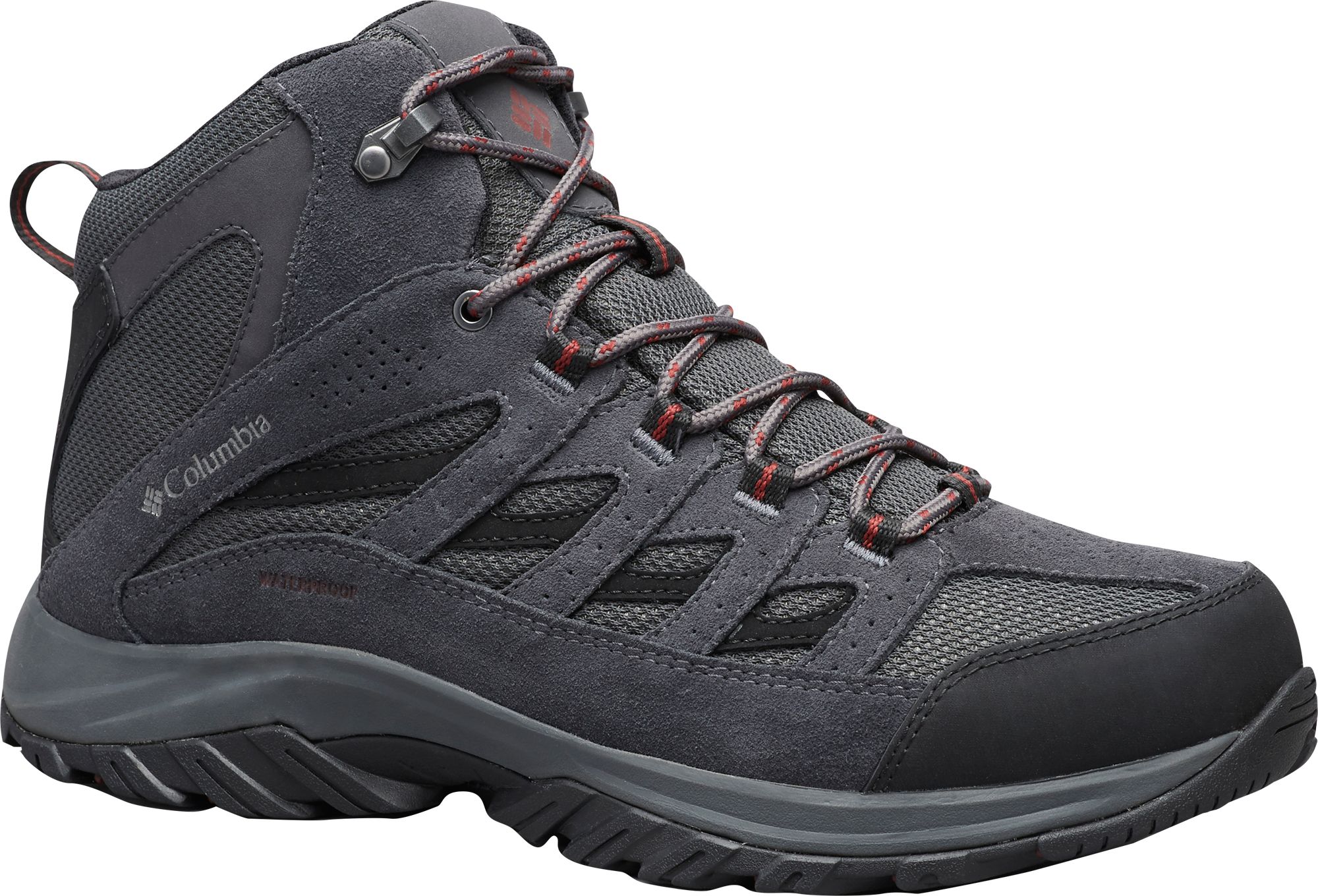 Columbia Men's Crestwood Mid Waterproof Hiking Boots, Dark Grey/Deep ...