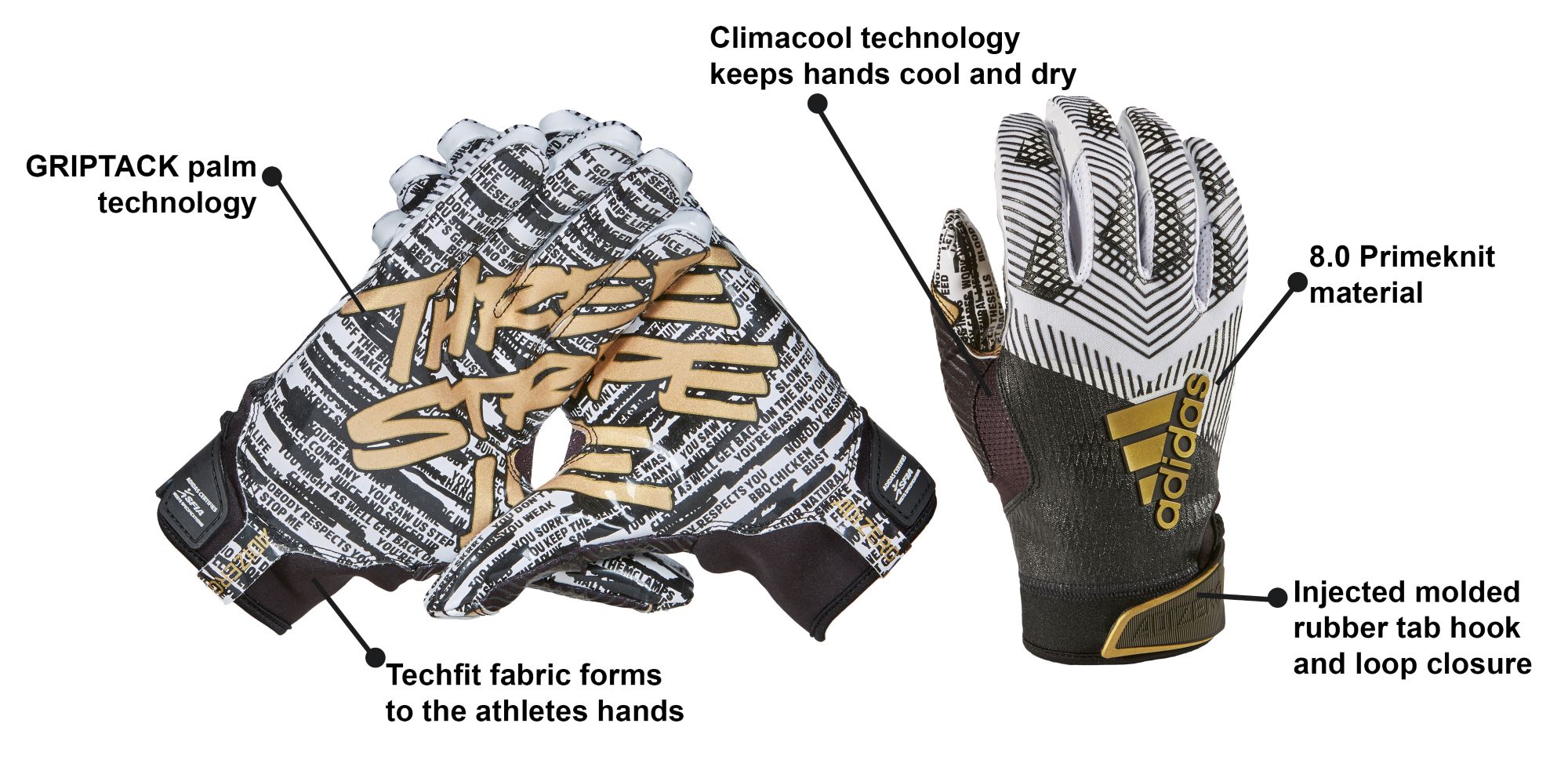 three stripe life gloves