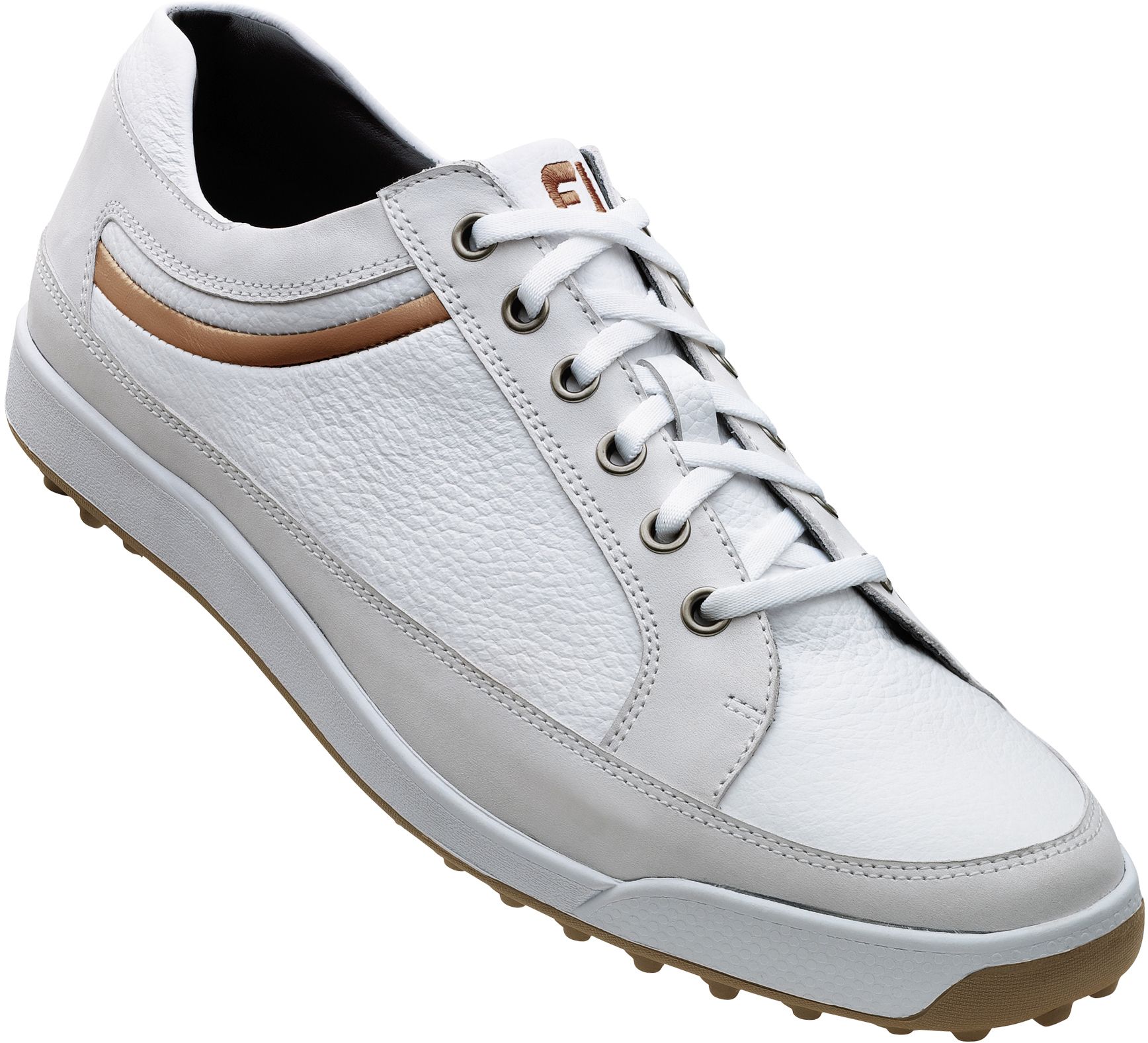 Footjoy Men’s Contour Casual Golf Shoe – White/taupe | Golf