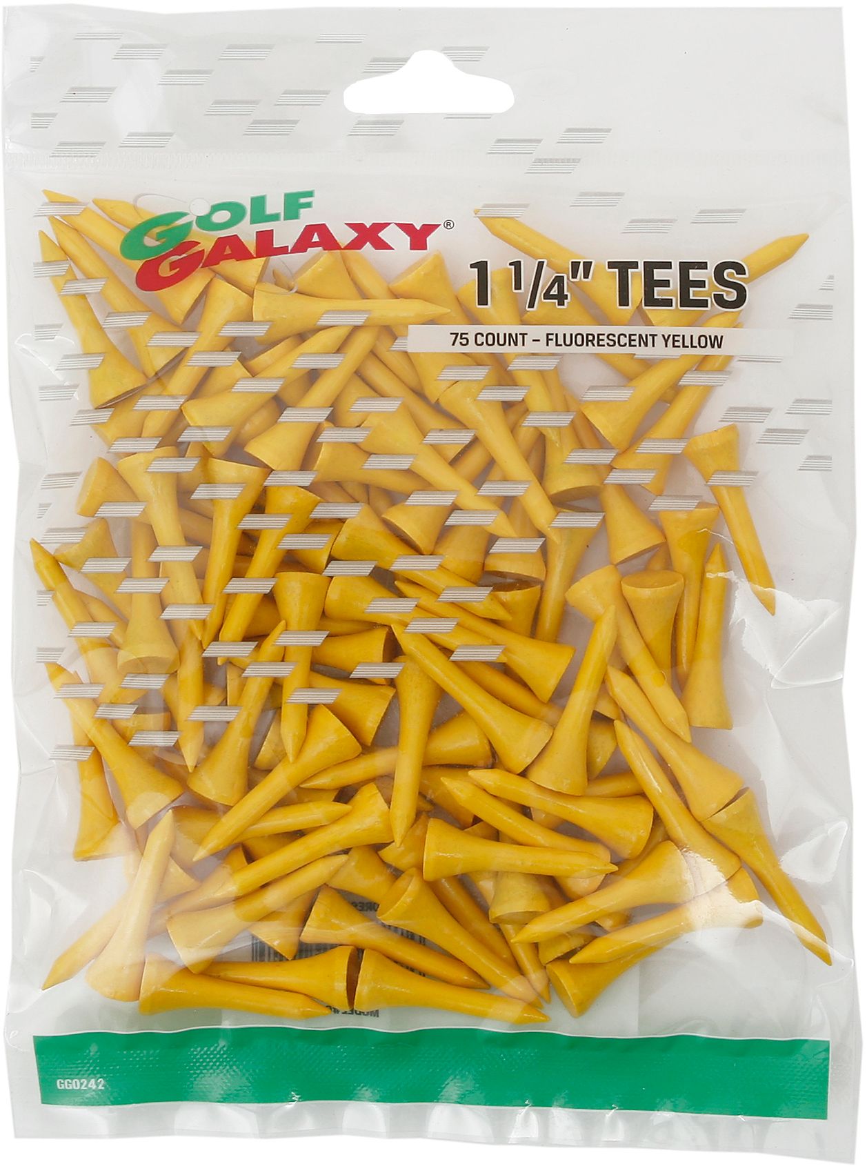 Golf Galaxy 1¼ Par 3 Yellow Golf Tees 75 Count Golf