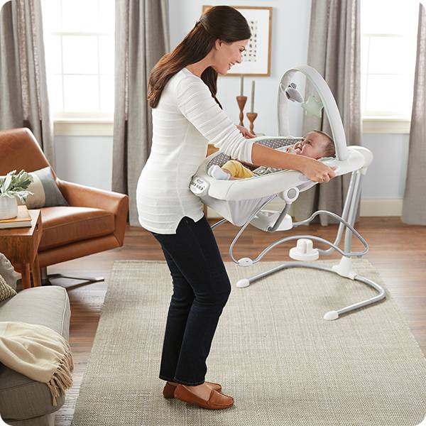 graco duet sway lx swing with portable bouncer