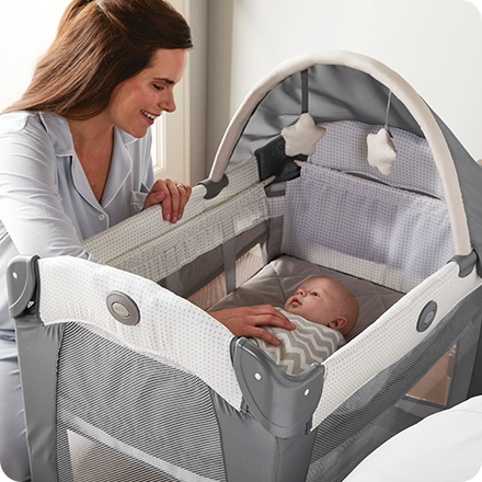 graco travel lite crib with stages in sutton