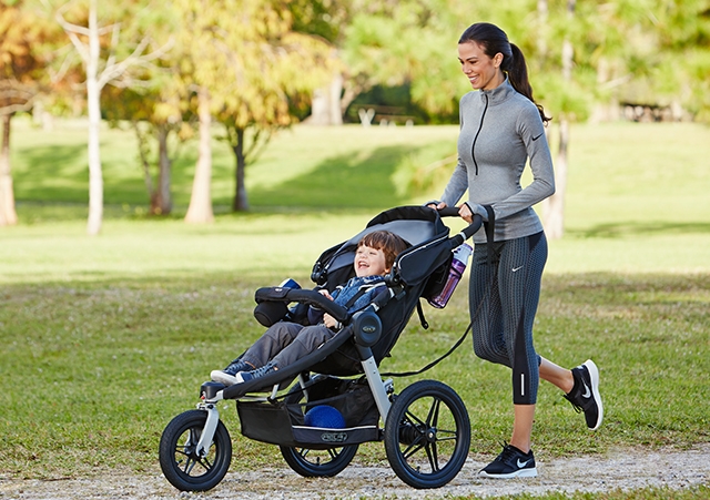 baby in the stroller