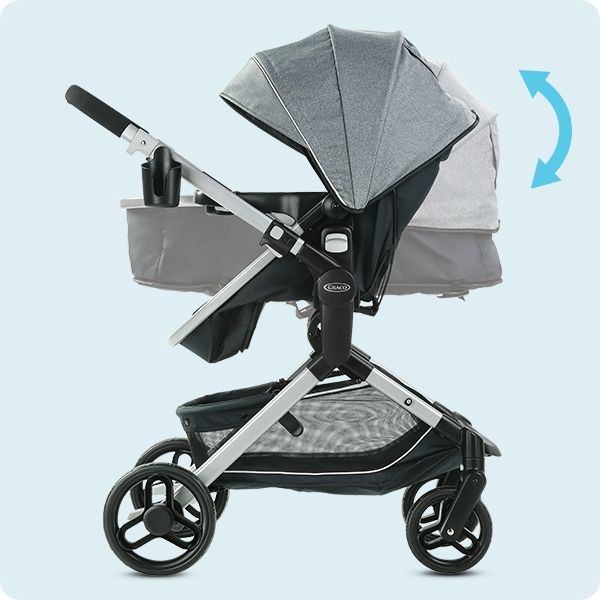 lightweight stroller with reversible seat
