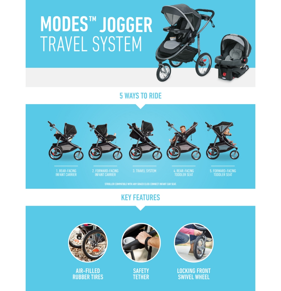 graco trax jogger travel system