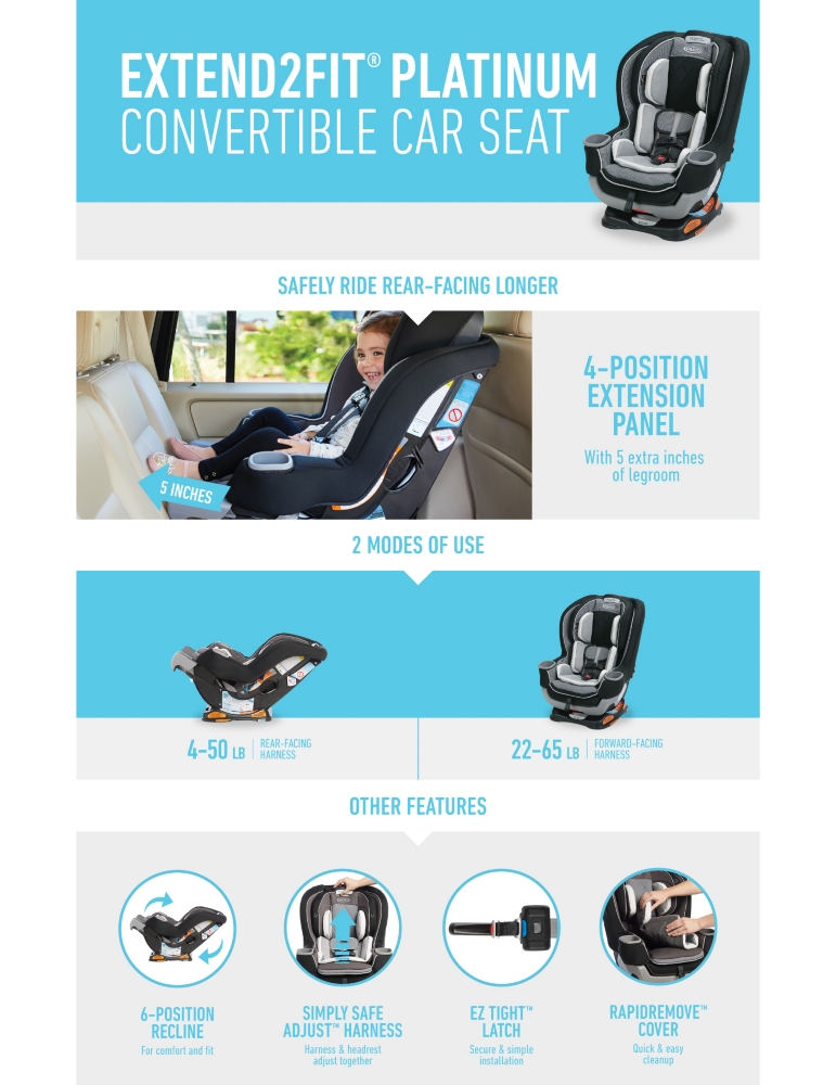graco extend 2 fit platinum convertible car seat