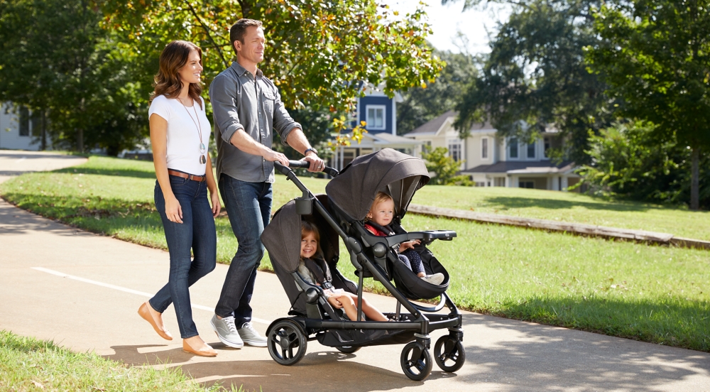 double stroller for infant and toddler graco