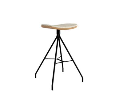 HBF, Thomas Lykke creates a perfect harmony of detail, material and proportion with his Essens Stool.  The wood seat and