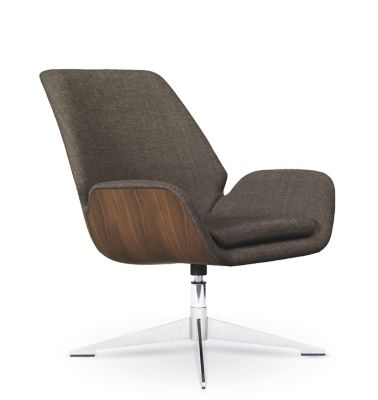 Conexus Mid Wood Back Lounge Chair HBF Furniture