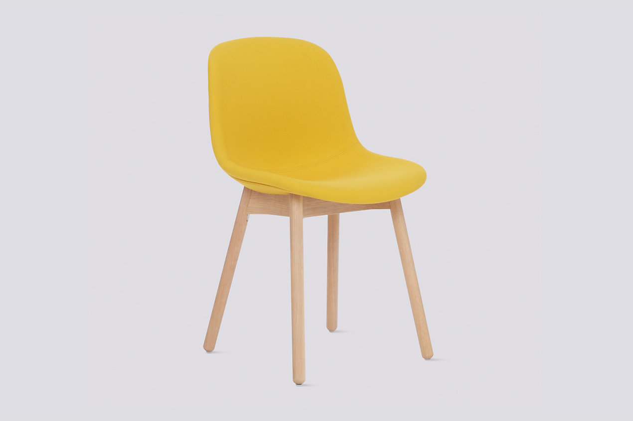 Neu 13 Upholstered Side Chair Wood Base