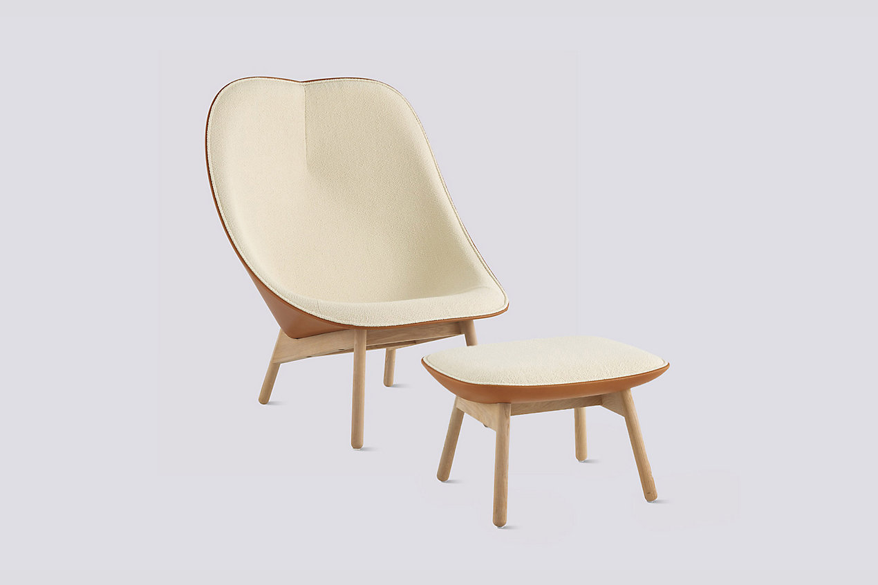 Uchiwa Lounge Chair & Ottoman