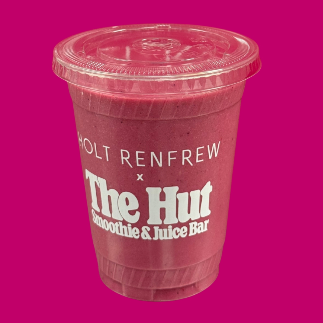 A magenta coloured smoothie. Yum!