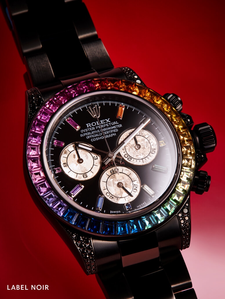 Rolex daytona label online noir