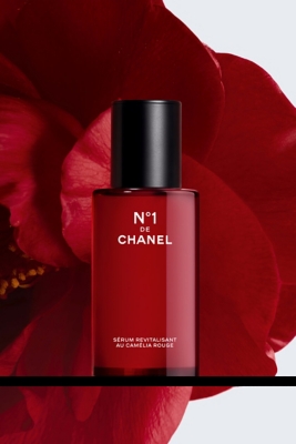 red chanel perfume bottle