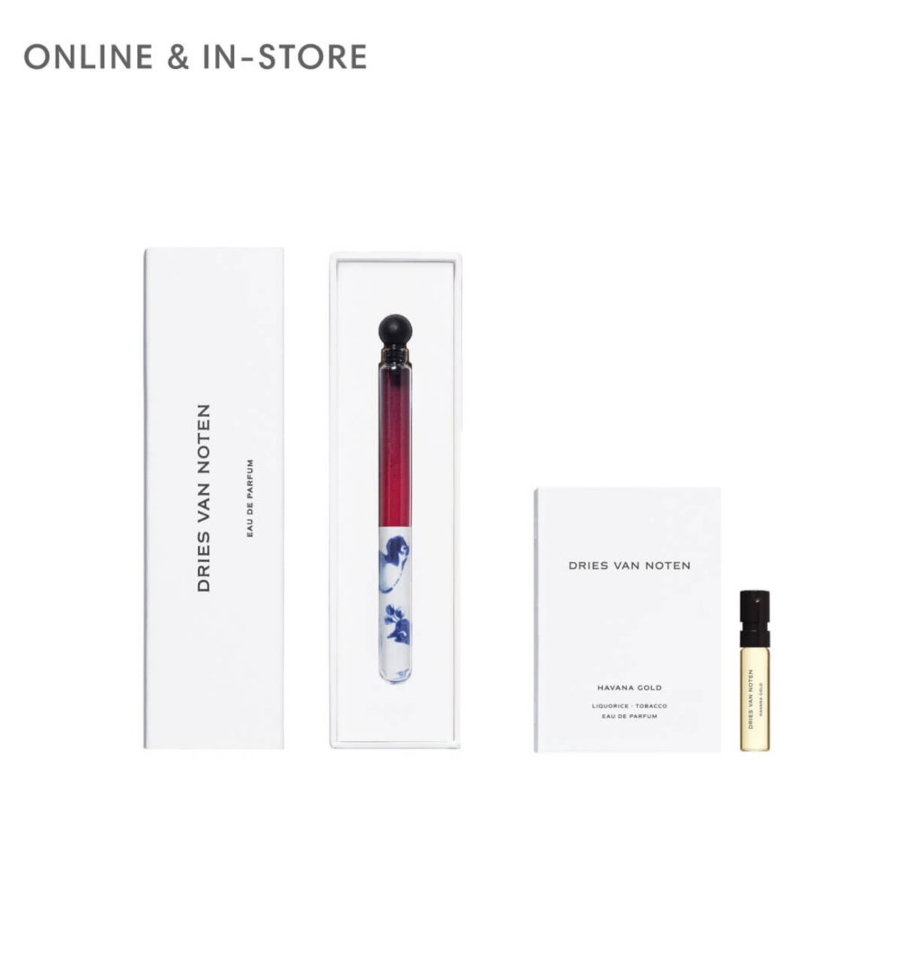 A round bottle of a bright fragrance