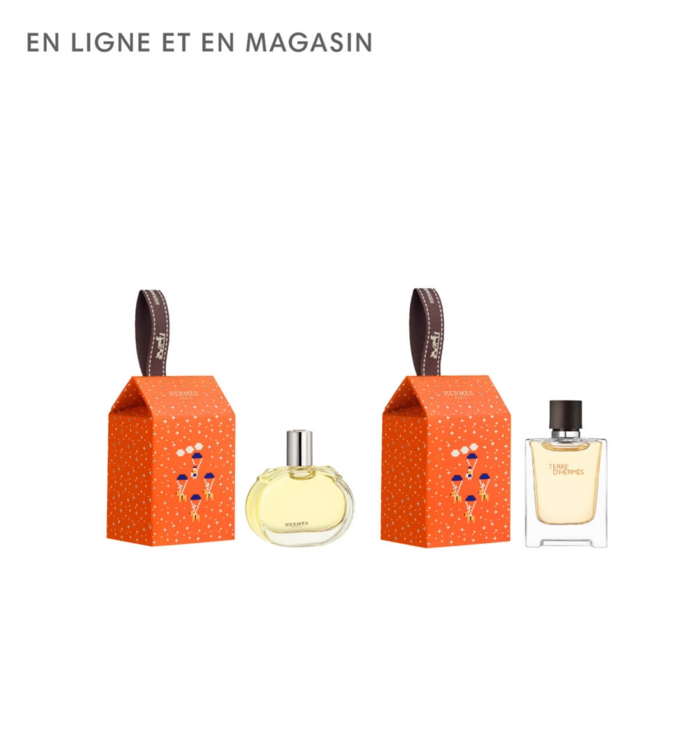 Un grand tube doré de parfum Mancera