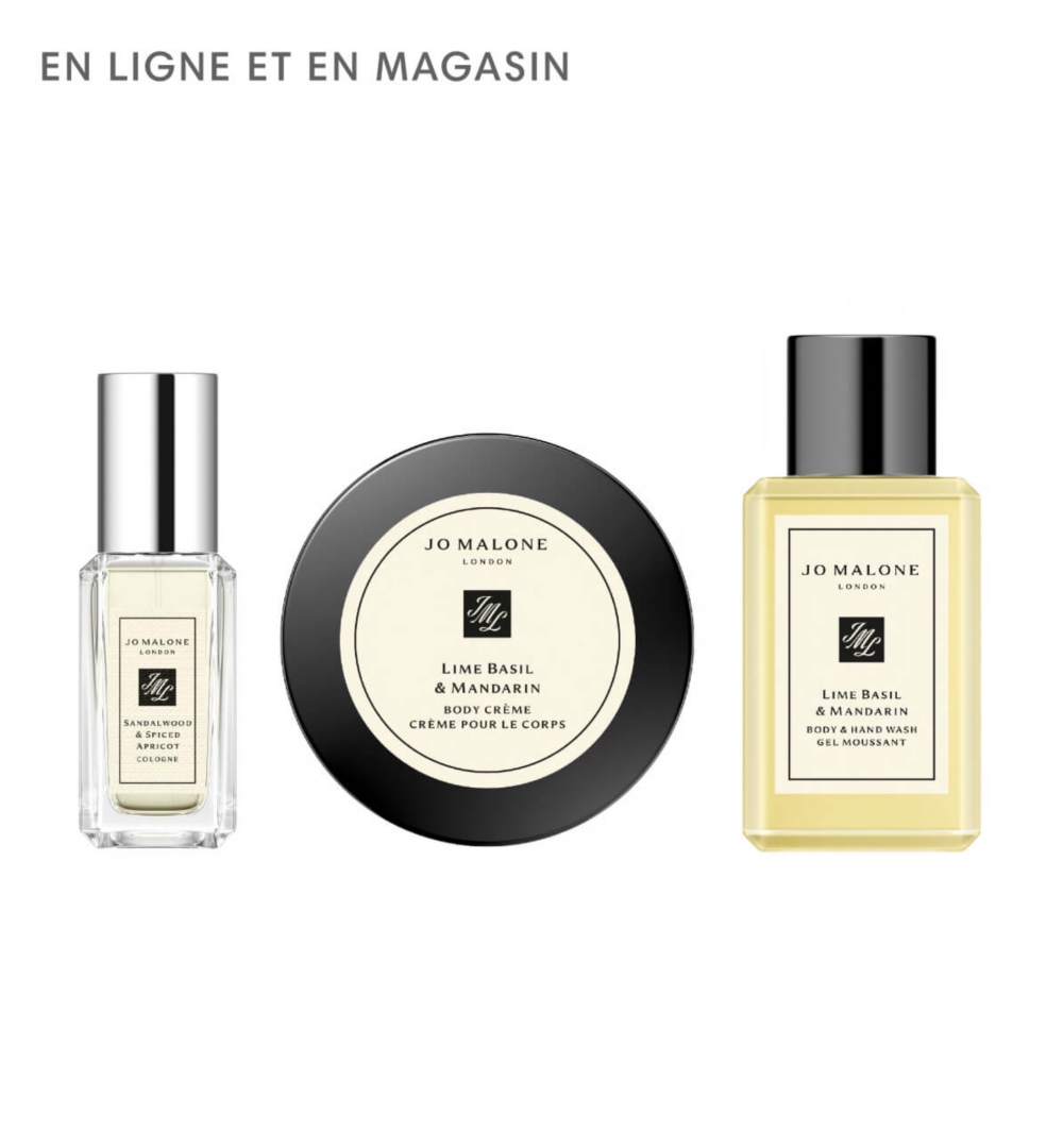 Un grand flacon doré de parfum Montale