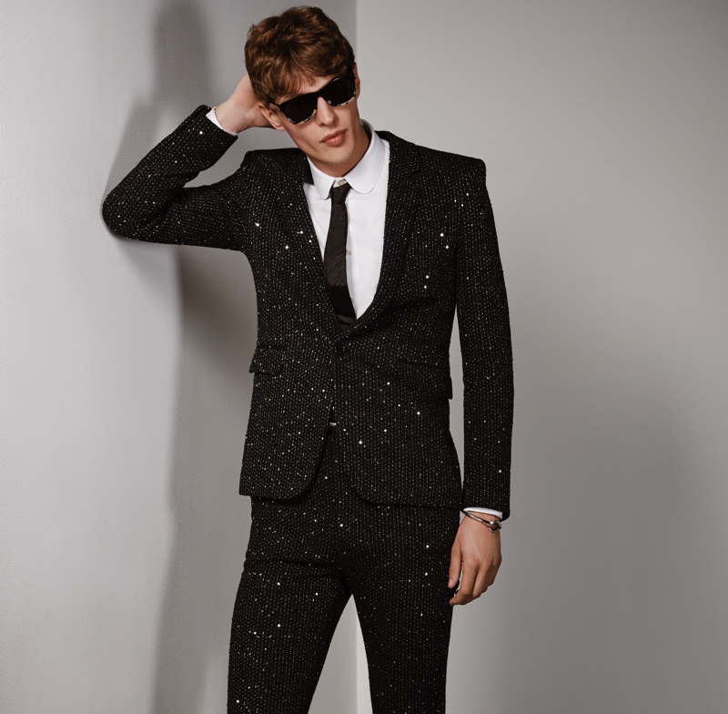 Saint laurent clearance suit mens