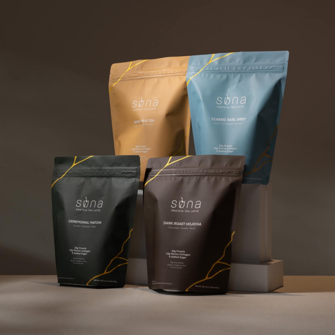 Four bags of protien and collagen boosted protien teas.