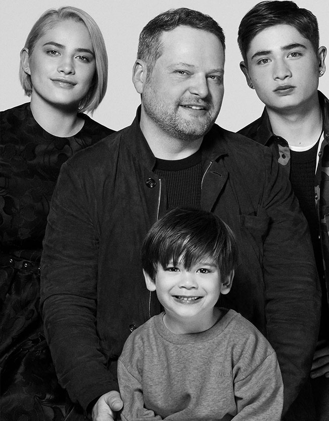 Holt Renfrew image of Zeljko Komes, Director, Facilities Planning & Special Projects, with his daughter and sons