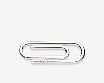 Holt Renfrew image of PRADA. Sterling Silver Paperclip Money Clip. $195. SHOP NOW